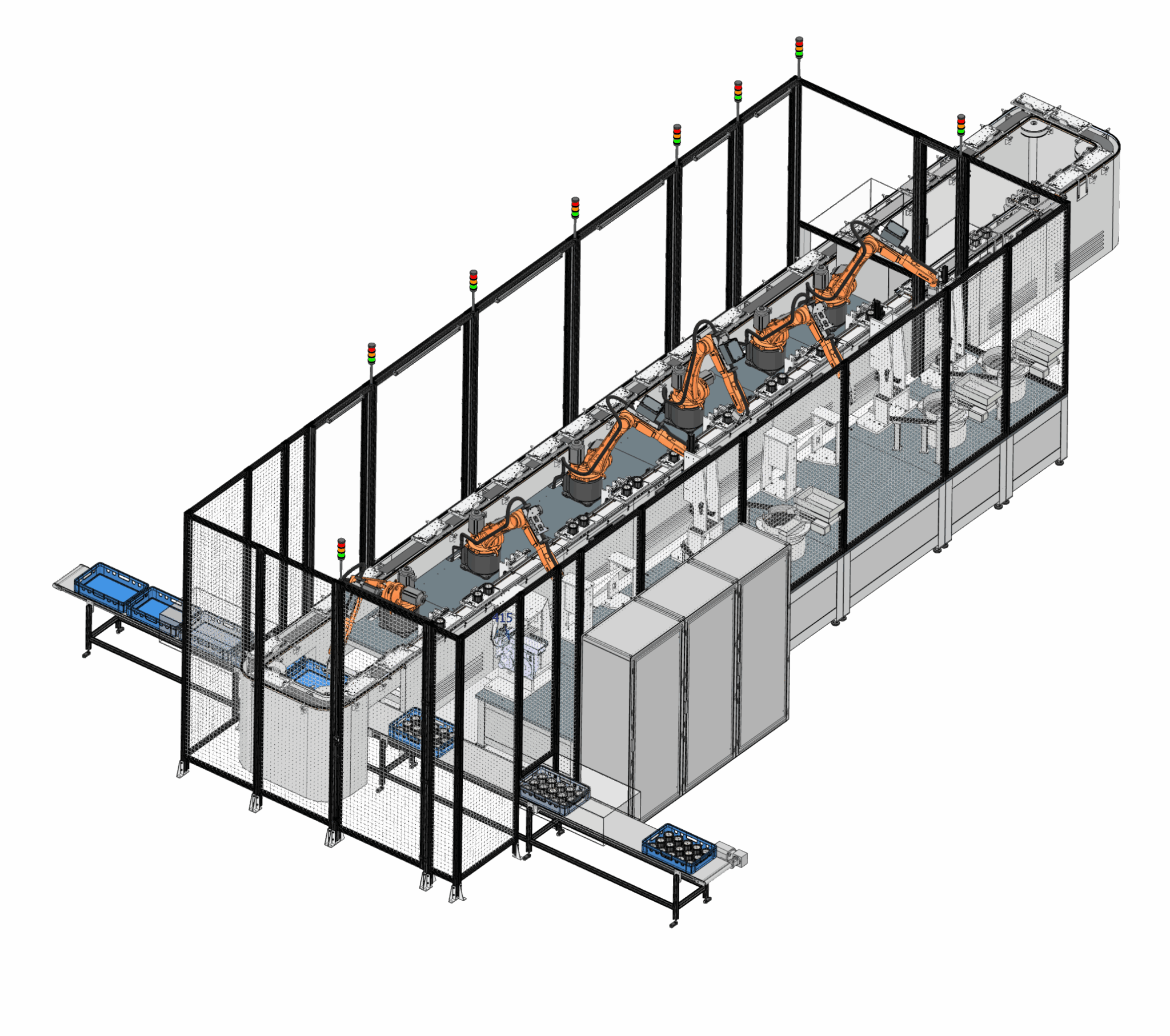 Konstruktionsbüro Maschinenbau - Montageanlage mit Roboter von CONWEX
